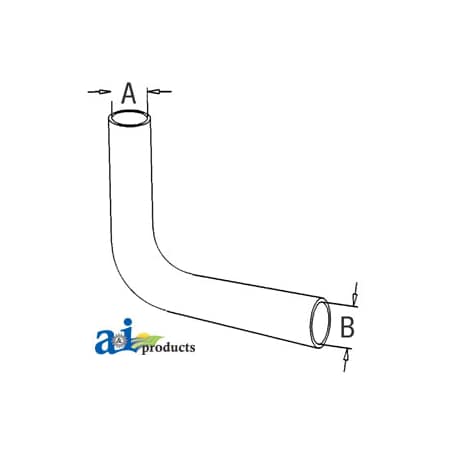 A & I Products Radiator Hose, Lower 11" x5" x2" A-1860374M2